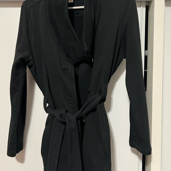 COPY - Black Maternity trench coat - Picture 6 of 10